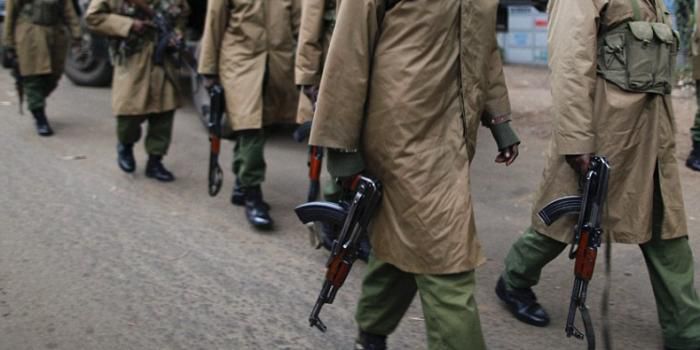 Kenyan Administration Police on patrol