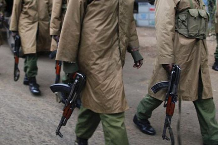Kenyan Administration Police on patrol