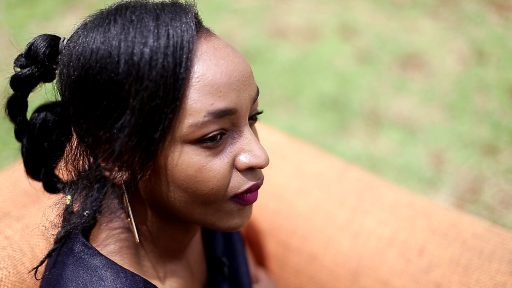 Vivian during interview at Pulse Live Kenya