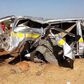 File image of the mangled wreck of a matatu which was involved in a road accident with a lorry near Masimba market in Kajiado County in March