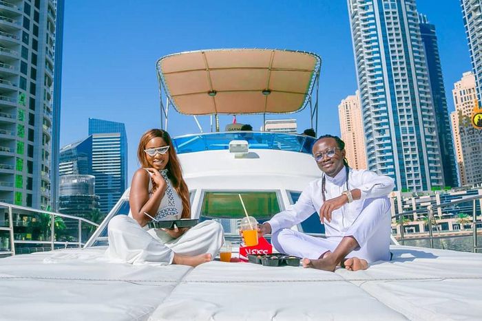 Diana Marua and Bahati in Dubai for a Holiday