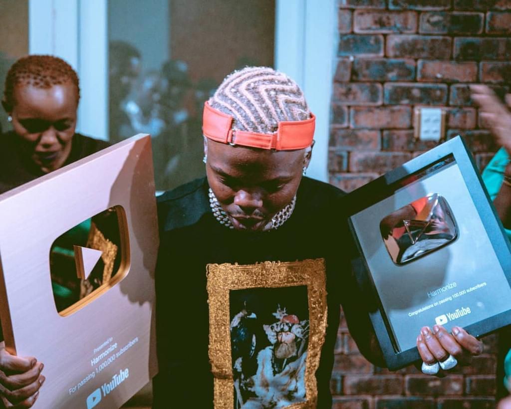 Harmonize hits 1 million subscribers on YouTube