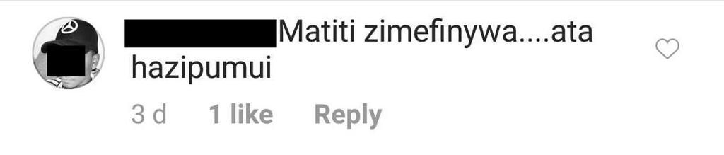 Sanaipei Tande on the spot over ill-fitting clothing