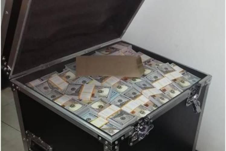 File image of a Safe box nabbed with Sh2 billion fake foreign currency at Barclays Bank Queens Way Branch