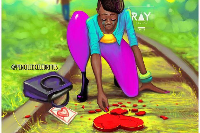 Heartbreak (Courtesy:raystyles/penciledcelebrities)
