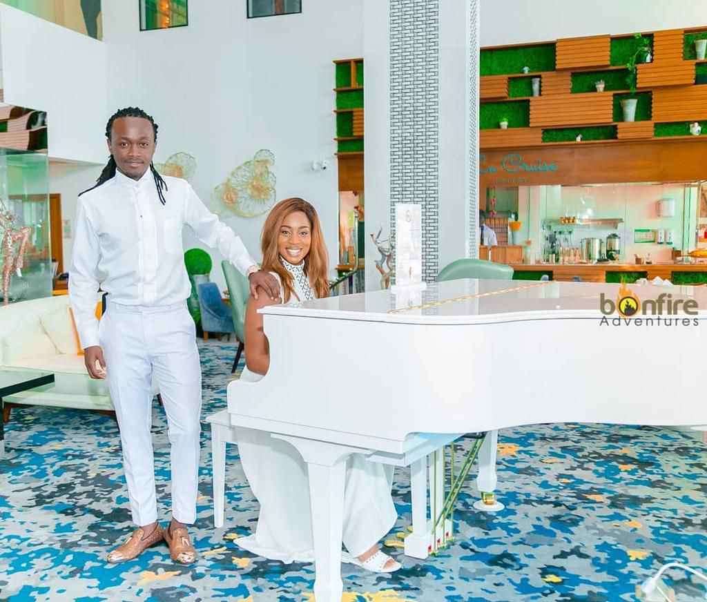 Diana Marua and Bahati in Dubai for a Holiday