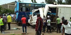 Kenya mpya collides with a lorry