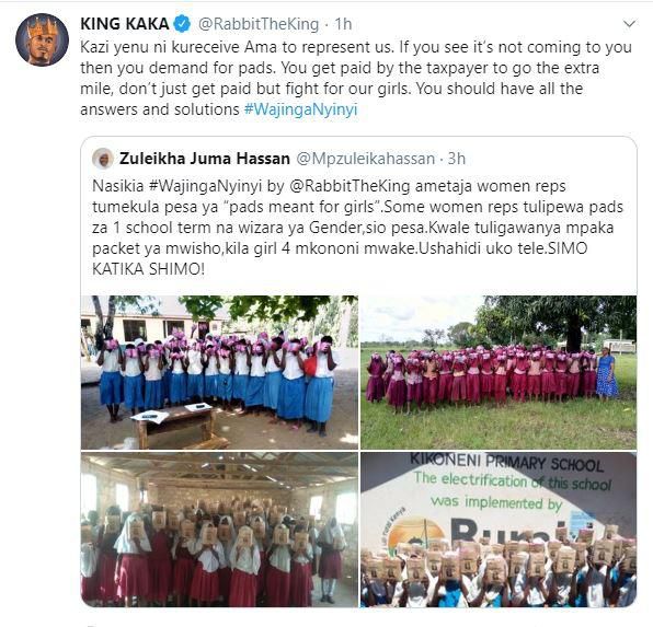 King Kaka silences Esther Passaris and her Kwale counterpart in epic clash over viral Wajinga Nyinyi song