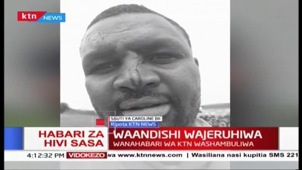 Journalist attacked by  students(YouTube)