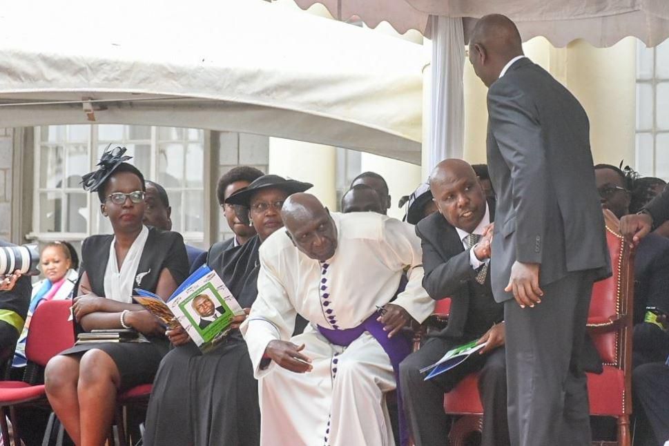 DP Ruto attends Jonathan Moi's funeral in Kabarak