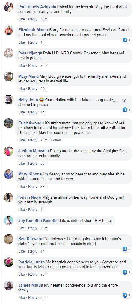 Mike Sonko in mourning