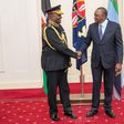 President Uhuru Kenyatta with new IG Hillary Mutyambai at State House (PSCU)