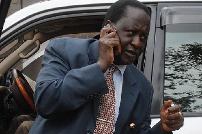 A file photo of Raila Odinga. His attempts to secure Miguna release from JKIA proved futile despite a call to President Uhuru Kenyatta