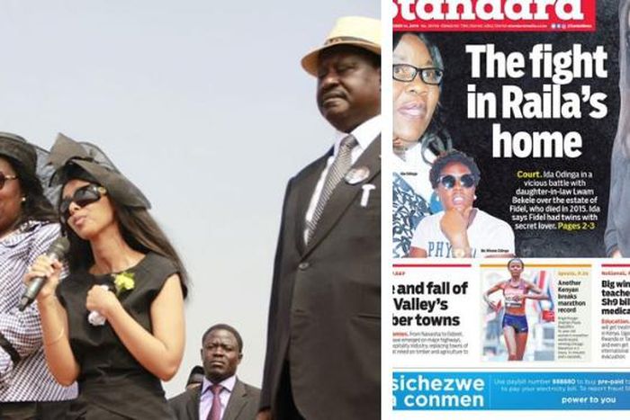 Standard newspaper’s story on Raila family wars mysteriously pulled down
