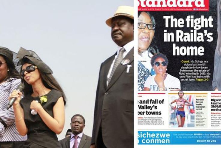 Standard newspaper’s story on Raila family wars mysteriously pulled down
