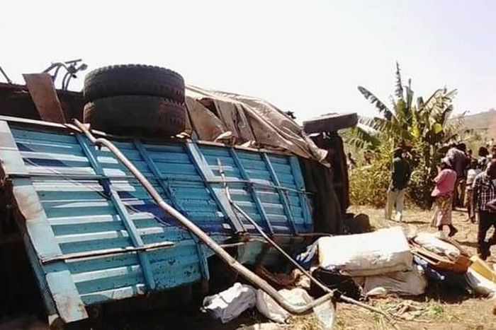 Wreckage from Pakwach accident