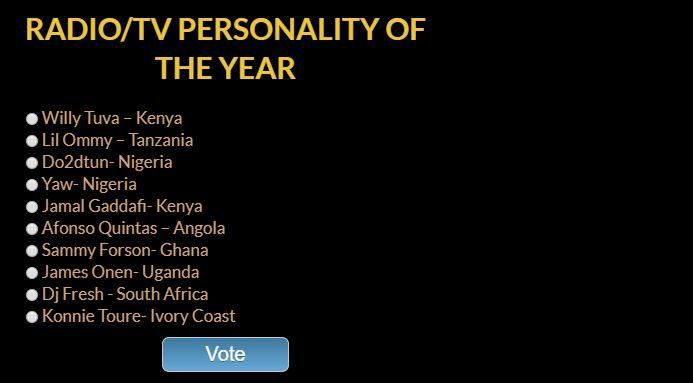 Full List of Nominees for 2018 African Muzik Magazine Awards