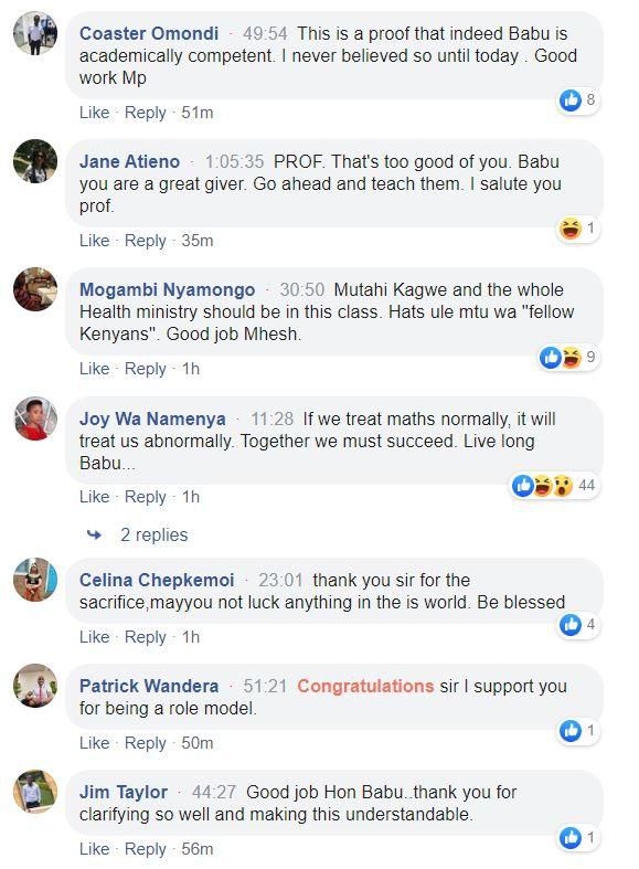 Embakasi East MP Babu Owino wows Kenyans with impressive Math skills