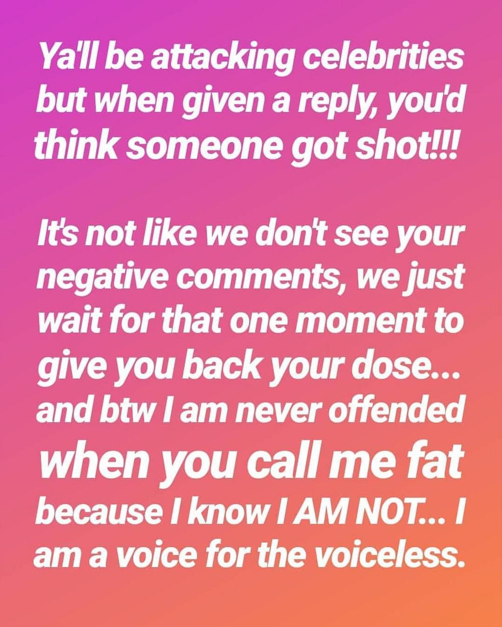 Anerlisa Muigai’s perfect response after being told she has gained lots of Weight