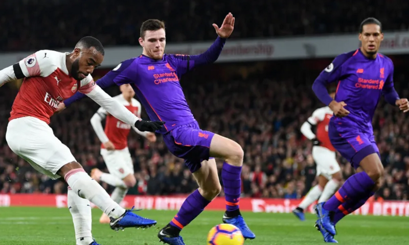 Last season's match between Arsenal and Liverpool. (Courtesy)