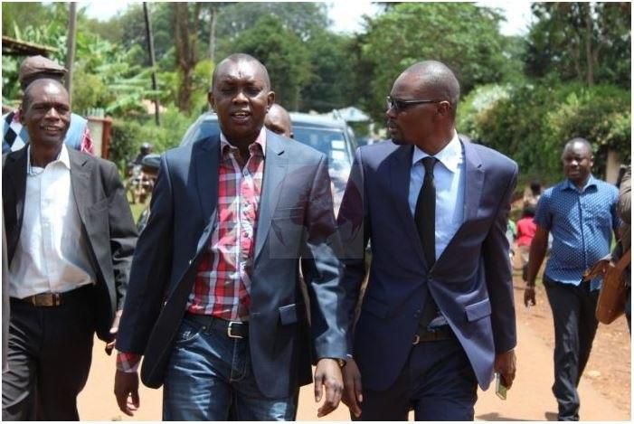 File image of Kimilili MP Didmus Barasa with his Kapseret counterpart Oscar Sudi.