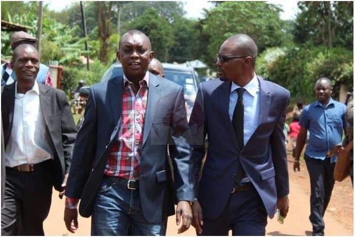 File image of Kimilili MP Didmus Barasa with his Kapseret counterpart Oscar Sudi.