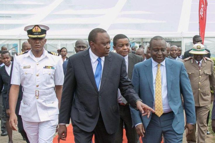 President Uhuru Kenyatta with Finance CS Henry Rotich