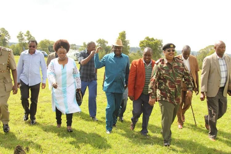 Raila makes maiden grand entry into DP Ruto’s home turf since last elections [Photos]