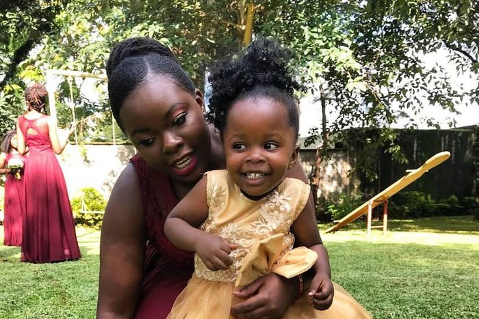 Yvette with Bahati’s daughter Mueni