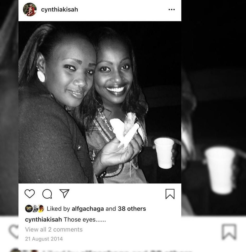 KTN News Anchor Sharon Momanyi Mourning Cynthia Kisah.