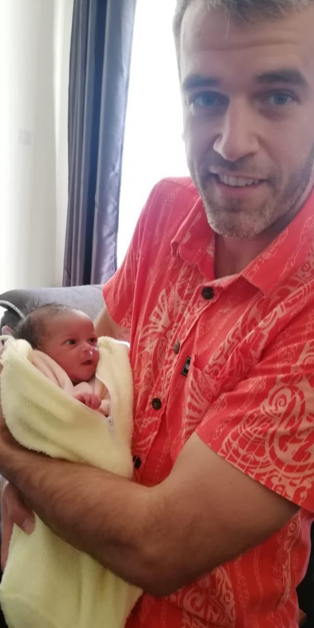 Baby Nyla and her dad