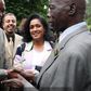 File image of President Uhuru Kenyatta, Esther Passaris with Kenya's second President, Mzee Daniel Moi