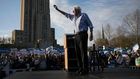 Biden Looms, but Sanders is running his own race