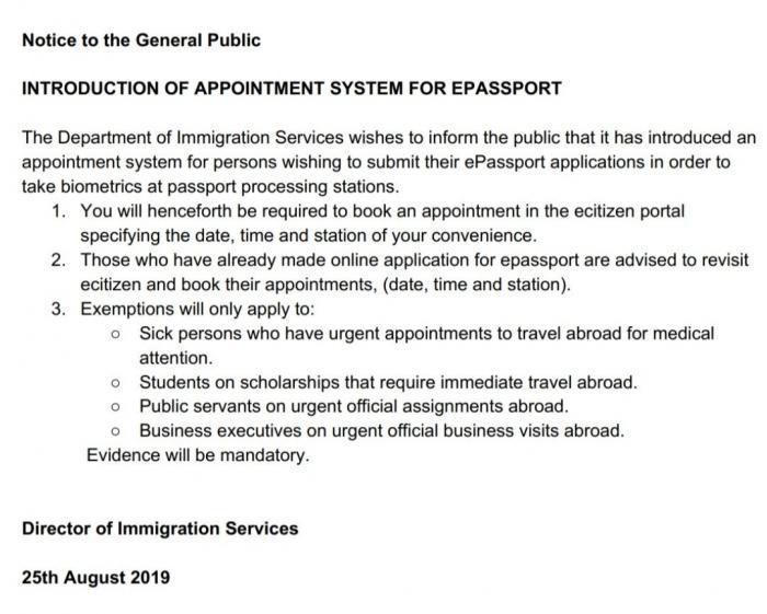 Government issues new guidelines on e-passport applications