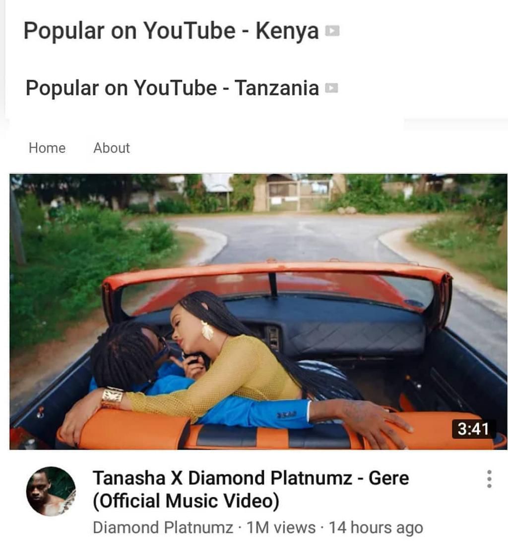 Tanasha Donna’s Gere song clocks 1 Million views in 14 hours