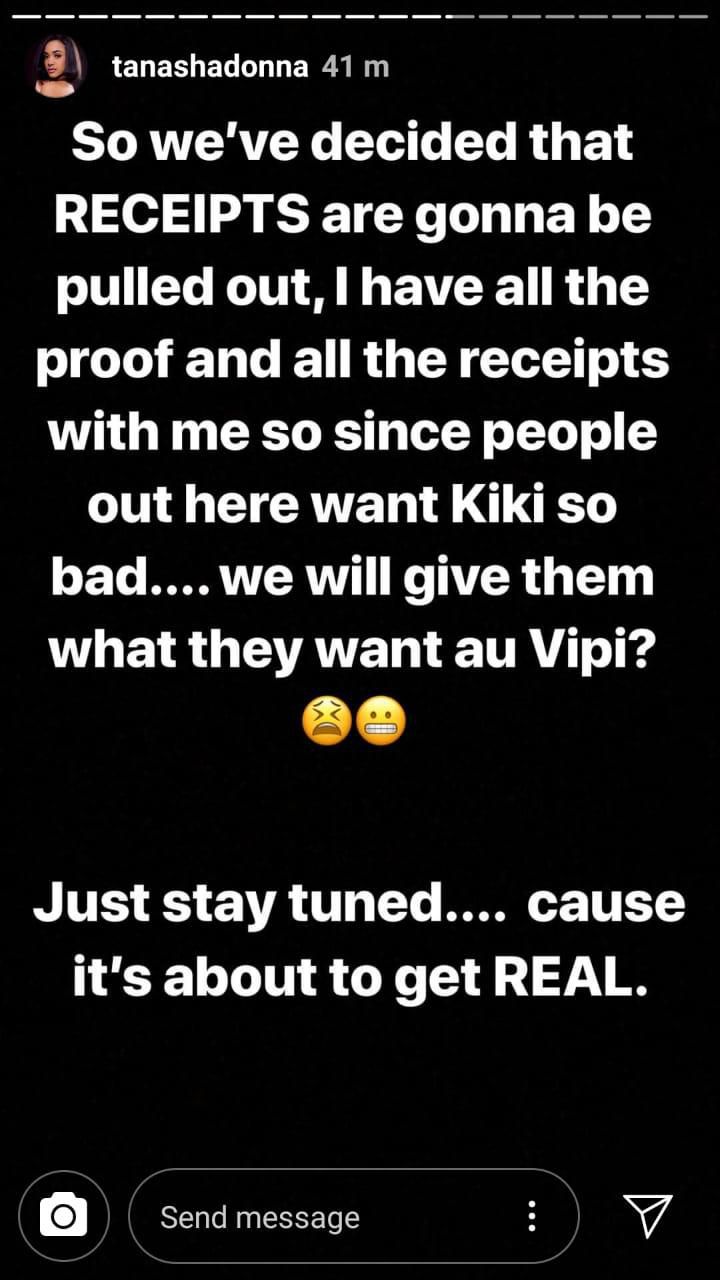 Tanasha Donna speaks out