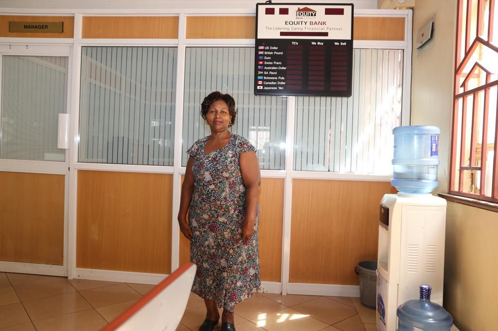 Jane Emma Mbugua, one of Equity's pioneer customers