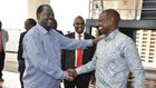 File image of DP Ruto with Raila Odinga