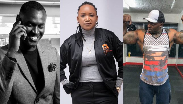 King Kaka, Fena Gitu and Khaligraph Jones. Hilarious reactions as Kenyan musicians receive Sh2500 from MCSK