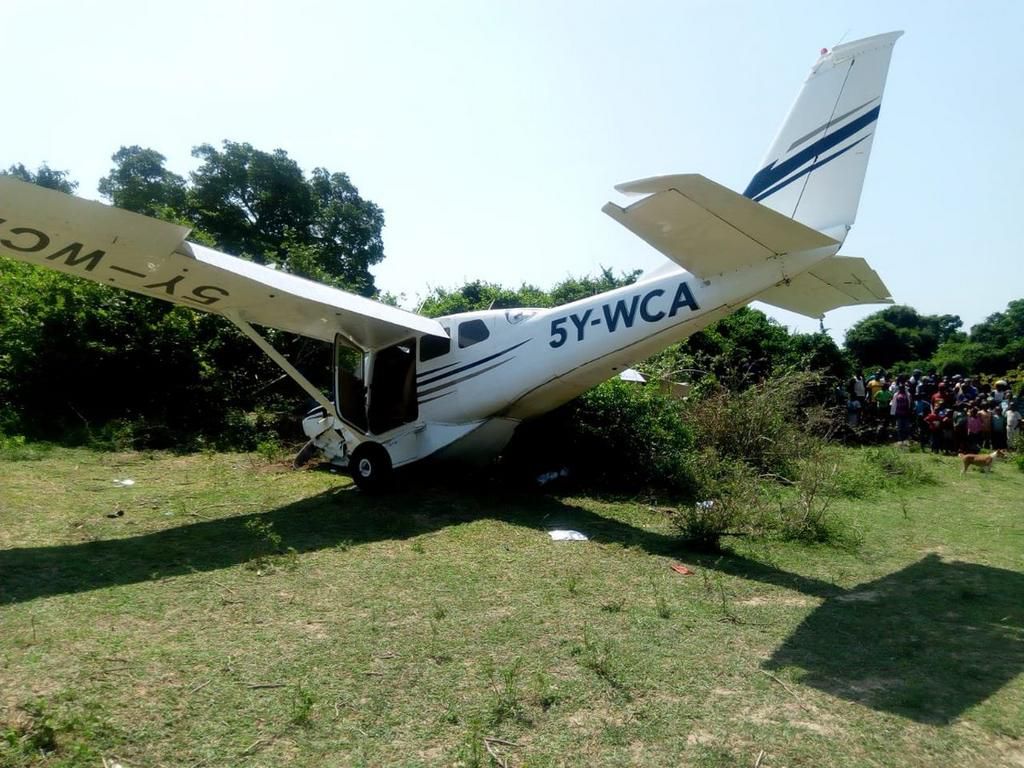 Plane crash lands in Diani after developing mechanical problems