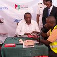 President Uhuru Kenyatta registering for Huduma Namba at the launch of the exercise