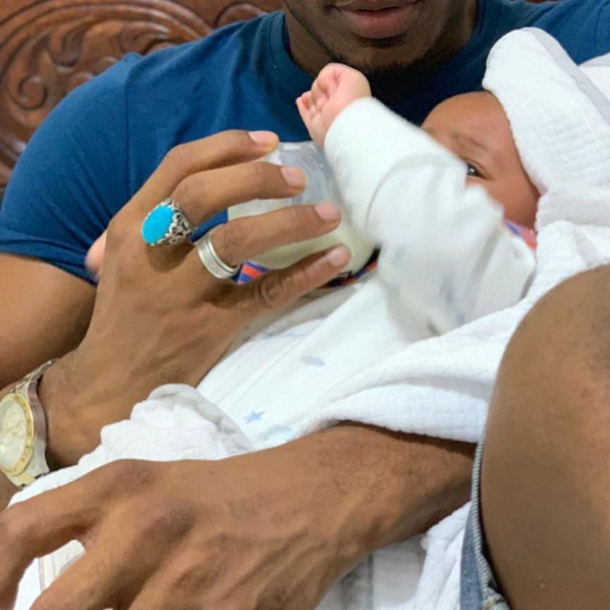 Alikiba and his son Keyaan