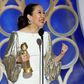 Sandra Oh hosts and also wins at the Golden Globes