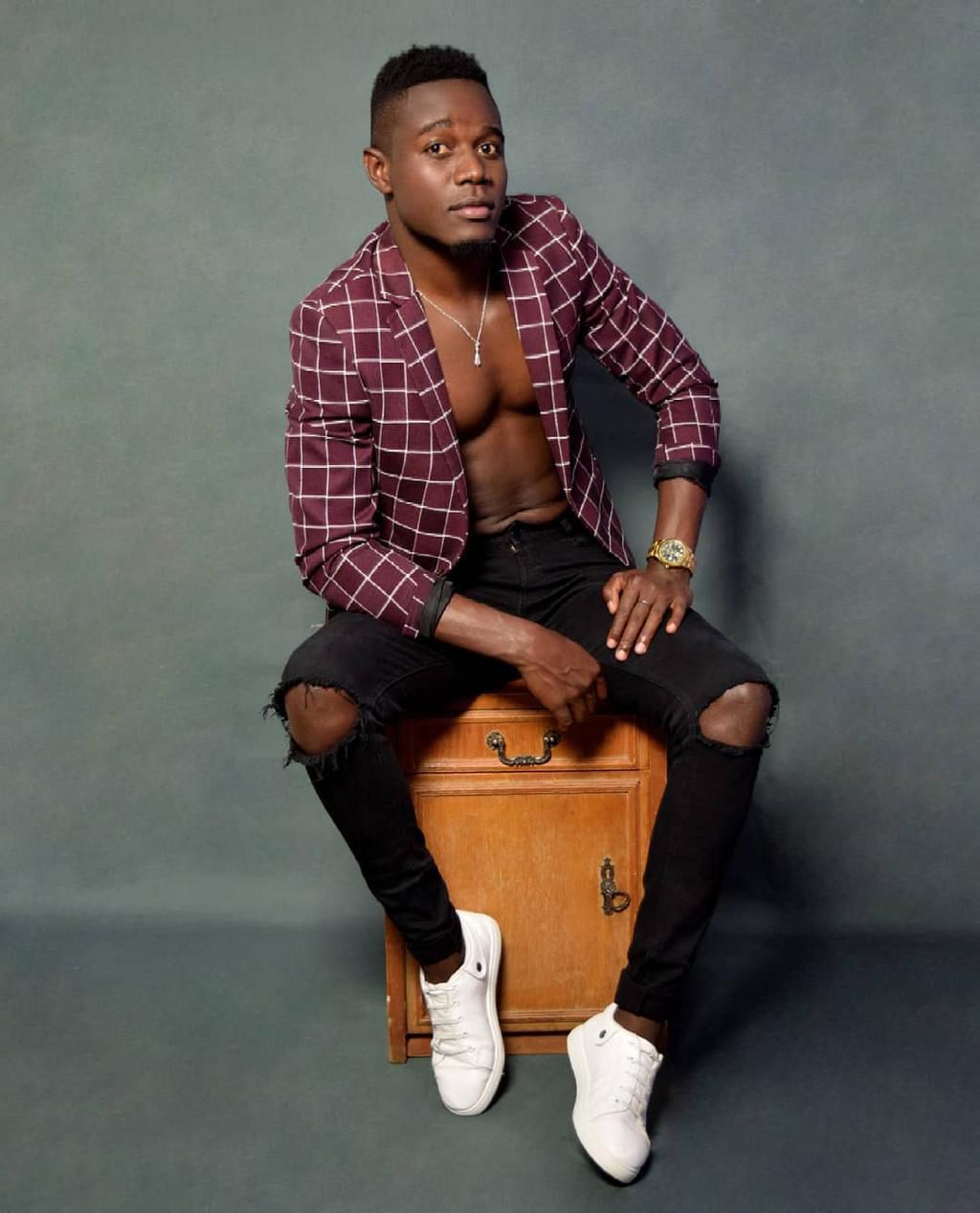 Assumpata Waeni with Eric Omondi