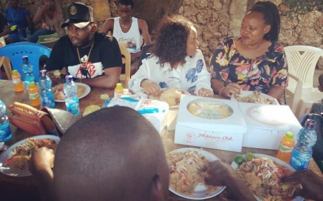 Saumu Mbuvi adopts a child as she pays tribute to late mother