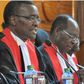 File image of CJ David Maraga (Middle) addressing the press flanked by other Supreme court judges