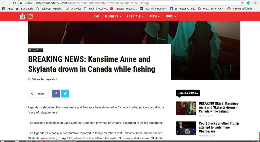 Ann Kansiime with her Boyfriend