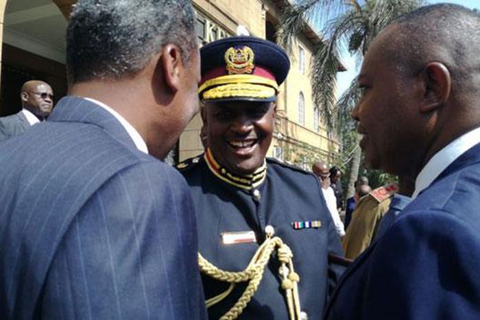 IG Hillary Mutyambai with DPP Noordin Haji & DCI George Kinoti