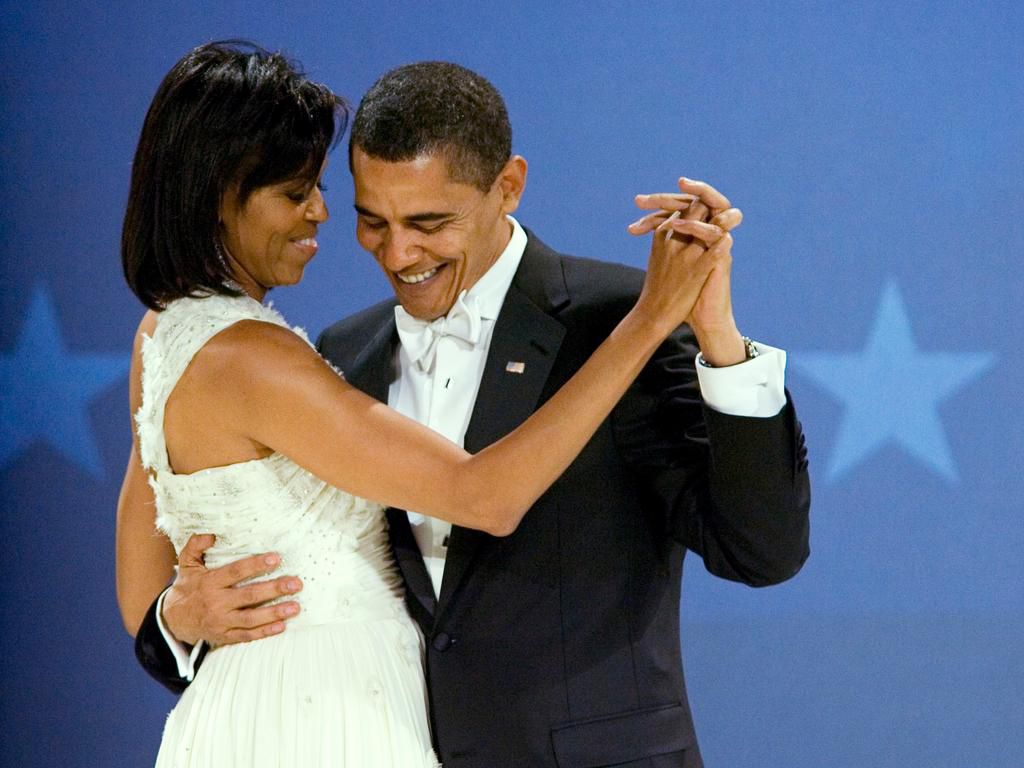 Dancing at the Midwestern Ball on the night of his inauguration.