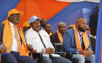 File image of (L-R) Raila Odinga, Kalonzao Musyoka and Hassan Joho